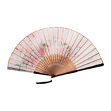 Maxbell Maxbell Folding Hand Fan Portable Novelty Folded Fan for Stage Show Parties Concerts White