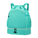 Maxbell Sports Drawstring Backpack Christmas Swim Wet and Dry Separation Bag Gym Bag