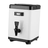 Maxbell Hot and Cold Beverage Dispenser Double Layer Milk Pail for Soup Coffee 6L