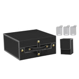 Maxbell Slab Card Holder Organizer Sturdy Trading Card Box for Bgs Baseball Card black gray