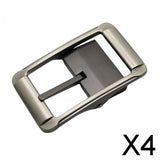 Maxbell 4xAlloy Belt Buckle Luxury for Leather Strap Reversible Zinc Alloy Replacement