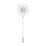 Maxbell Mini Portable USB Fan Lightweight Versatile for Commuting Accessory Desk Fan White