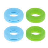 Maxbell Maxbell 2 Pairs Anti Slip Silicone Ear Hooks Holder for Glasses Green Light Blue