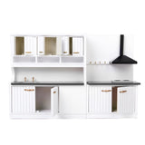 Maxbell 1/12 Dollhouse Miniature Kitchen Furniture Kit with Kitchenware Cookware Set