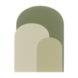Maxbell Arch Wall Decal Stick and Peel Modern Indoor Party Decoration Arch Wallpaper Green