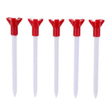 Maxbell 5 Pieces Eco-Friendly & Durable Plastic Golf Tees 83mm/3.3inch Red - Aladdin Shoppers