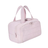 Maxbell Make up Organizer Handbag Open Toiletry Bag for Trips Outdoor Sports Holiday Pink