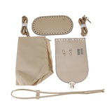 Maxbell PU Leather Bag Making Kit DIY Crochet Bag Set for Crossbody Handbag Supplies Light Brown