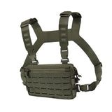 Maxbell Chest Pack Polyester Nylon Chest Rig Pouch for Hunting Rock Climbing Cycling Green