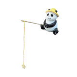 Maxbell Animal Fishing Figurine Ideal Gift Decorative Sculpture for Home Family Yard 7.5cmx7.5cmx8.5cm