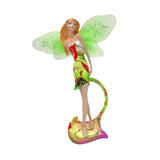 Fairy Garden Resin Figurine Sculpture Girl Statue for Outdoor House Tabletop Style A