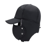 Maxbell Winter Trapper Hat Fashion Wind and Snow Cap for Men and Women Hiking Biking Black
