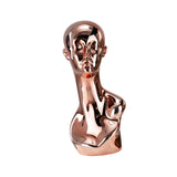 Maxbell Mannequin Head Wig Stand Ornament Hat Display Stand for Styling Jewelry Home Rose Gold