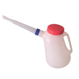 Maxbell Oil Measuring Container with Cap Oil Pot with Scale Automotive Oil Dispenser blue ring