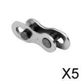 Maxbell 5x1Pair Bicycle Bike Chain Connector 6-7-8 Speed Quick Master Link Joint Chain 9 Speed