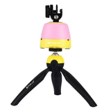 PU362 Mini Tripod Time Lapse 360 Degree Rotation Panoramic Tripod Head Remote for Canon Nikon Sony Cameras Yellow - Aladdin Shoppers