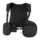 Maxbell Men Outdoor Chest Rig Bag Waist Bag Pockets Vest for Men Women Hiking Sports