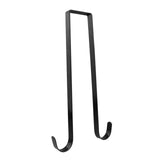 Maxbell Wreath Hanger for Front Door over The Door Hanger Hook for Party Decorations Black