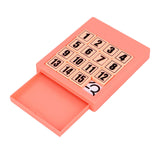 15 Klotski Puzzle Math Educational Toys Sliding Number Puzzle for Boys Girls Pink