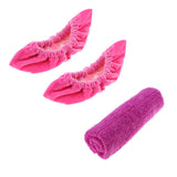 Maxbell Ice Hockey Figure Skate Terry Blade Covers Soakers Guards Cleaner Purple