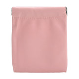 Maxbell Mini Purse Jewelry Pouch Headphones Rings Holder PU Leather Makeup Bag Small Pink 10x12cm