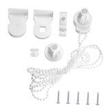 Maxbell Curtain Control Head Mounting Hook Kit with Screw Plugs for 25mm Roller Tube