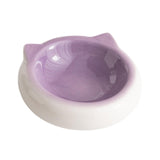 Maxbell Dog Bowl Water Bowl Porcelain Pet Bowl for Puppy Pet Supplies Food and Water Violet