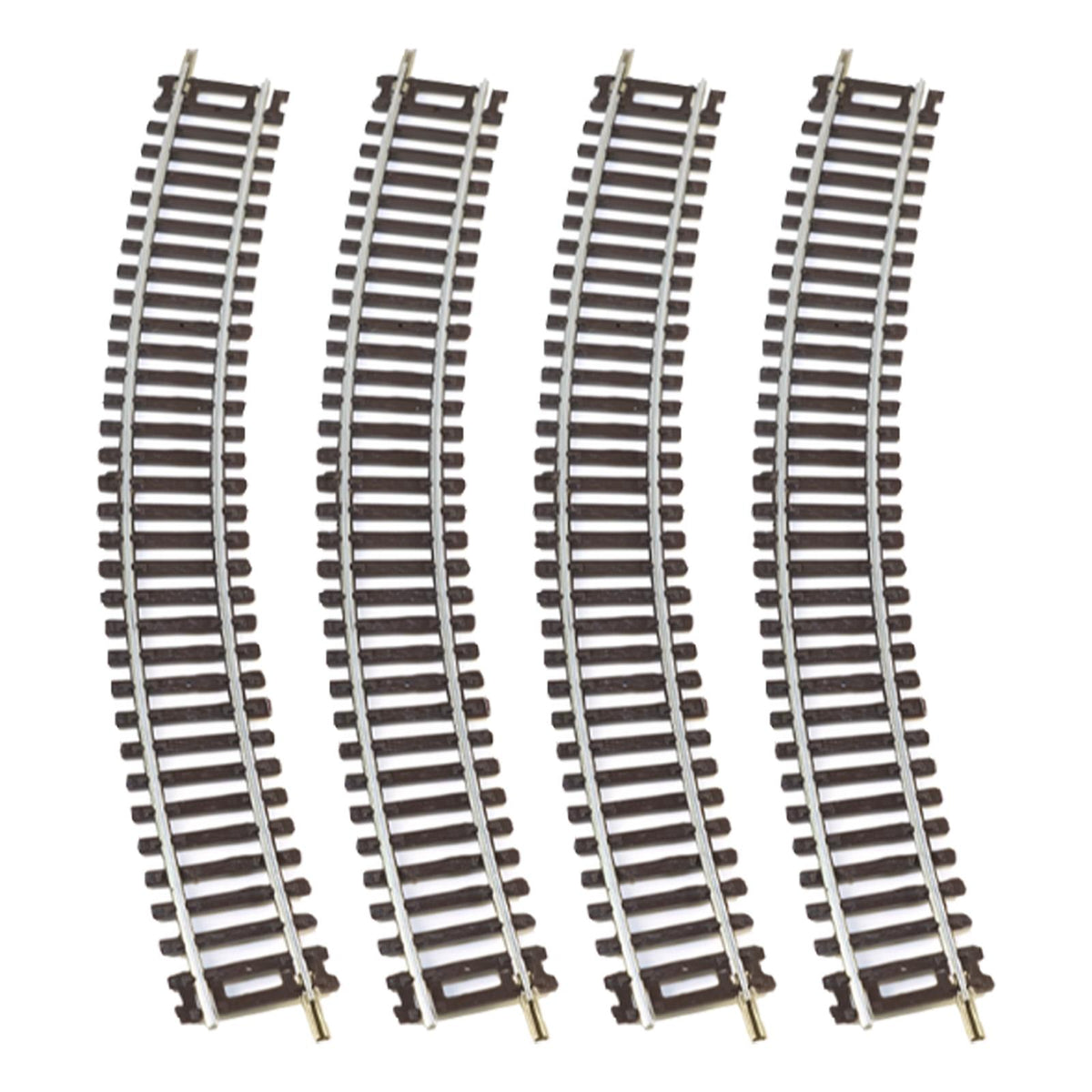 Maxbell 4Pcs HO Scale Track DIY Scene Railroad Track for 1:87 Birthdays