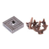 Maxbell Locks Puzzle Classic Metal Brain Teaser Educational Toy for Adults Children