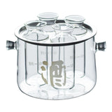 Maxbell Glass Sake Set Serving Gift Unique Sake Tank Clear for Hotel Restaurant Home