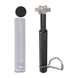 Maxbell Golf Club Groove Sharpening Sturdy 6 Heads for Sand Lob Ball Control Pitching Black