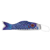 Maxbell 30x55-150cm Various Japanese Windsock Carp Flag Koi Nobori Sailfish 55cm Blue