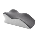 Maxbell Adult Memory Foam Bed Pillow Anti Slip Bottom Multipurpose for Backrest Soft Mixed Grey