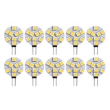 Maxbell 10X G4 DC12V SMD 5050 9 LED Camper Bulb Lamp Warm White Light Car