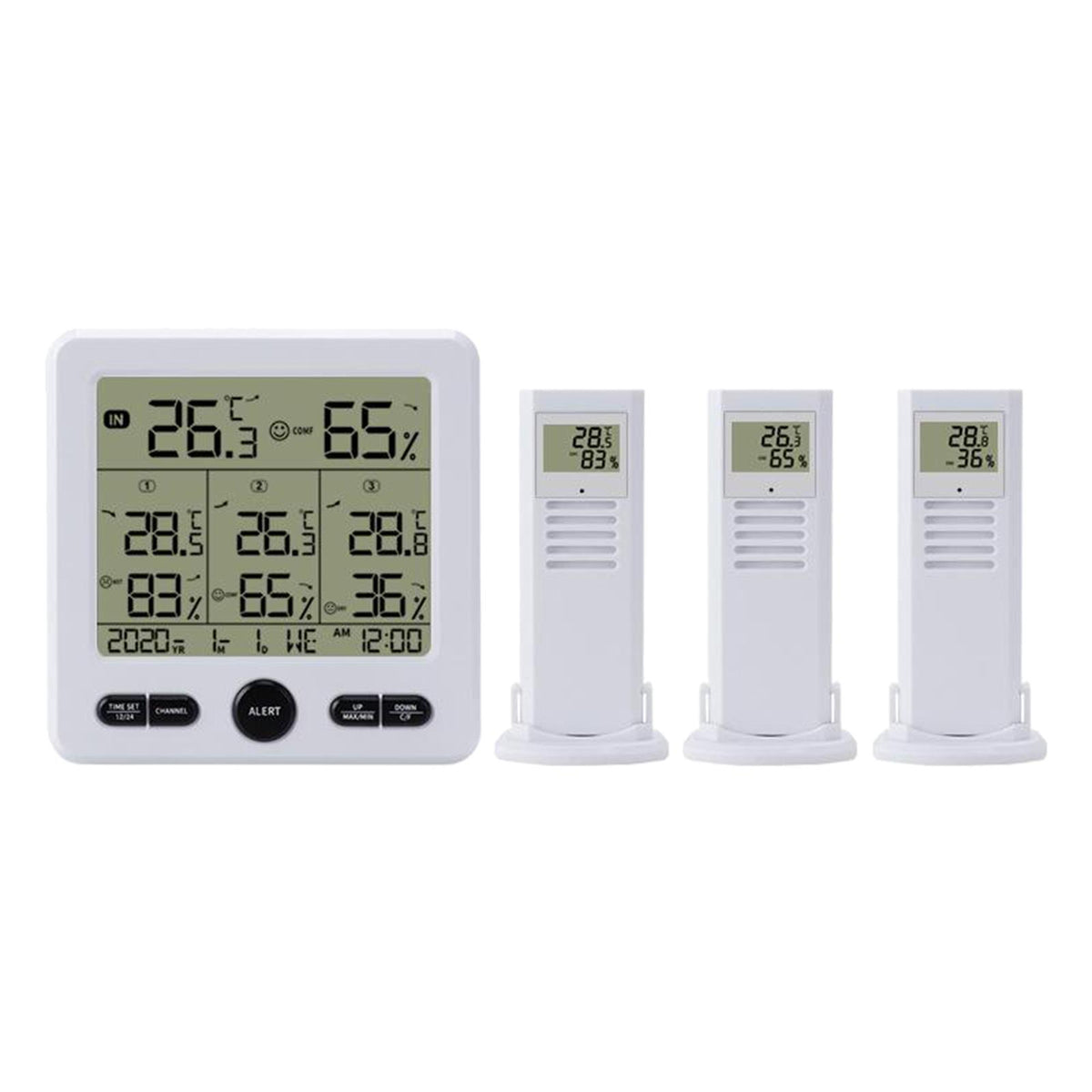 Maxbell Maxbell LCD Digital Indoor Hygrometer Thermometer Temperature Humidity Meter White