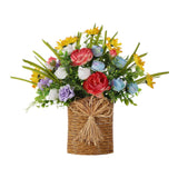 Maxbell Door Hanger Basket Wreath Welcome Sign Hanging Ornament for Home Office Wall