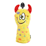 Plush Golf Club Head Cover Outdoor Sports Protector Golf Club Head Protector Yellow Wood