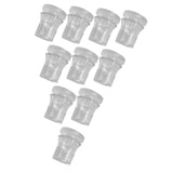 Maxbell 10 Pieces Clear Standoffs Decorative Wall Mounting Screws for Home Shop Mall 1.4cmx1.4cm