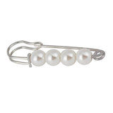 Maxbell 2 Pieces Luxury Imitation Pearls Safety Pin Brooch for Scarf Gown Hijab cLIP
