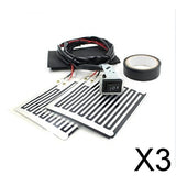Maxbell 3xUniversal 12V Motorcycle Motorbike Handlebar Warm Heated Grip Kit Pads