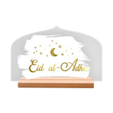 Maxbell Eid AL Adha Table Sign Ramadan Eid Mubarak Decoration for Kitchen Home Decor