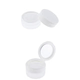 Maxbell 2x Travel Empty Makeup Loose Powder Container Pot Case w/ Mirror Sifter Lid