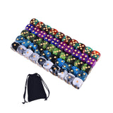 Maxbell 50Pcs Acrylic Dice Set Crafts 16mm for Party Favors Table Games Role Playing