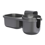 Maxbell Child Cup Holder Snack Tray Food Tray Car Rear Seat Organizer for Baby Wagon Black