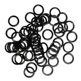 Maxbell 200pcs Metal Bra Lingerie Strap Sewing Clip O Rings Fig 8 Slider Black 10mm