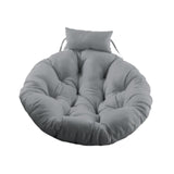 Hanging Chair Cushion Round Seat Cushion Pillow for Living Room Garden Patio Gray