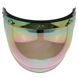 Maxbell Maxbell Motorcycle 3 Snap Helmet Visor Shield Flip Up Down Lens for Harley Colorful