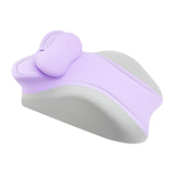 Maxbell Memory Cotton Bed Wedge Pillow Simple for Side Sleeping Watching Movies Violet