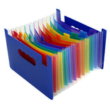 Maxbell Expanding File Folder A5 Size 13 Pockets Desktop Folders for Business Style D