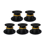 Maxbell 5Pcs Bed Beams Support Foot Adjustable Bed Center Slat Support Leg for Chair 9cm to 12cm